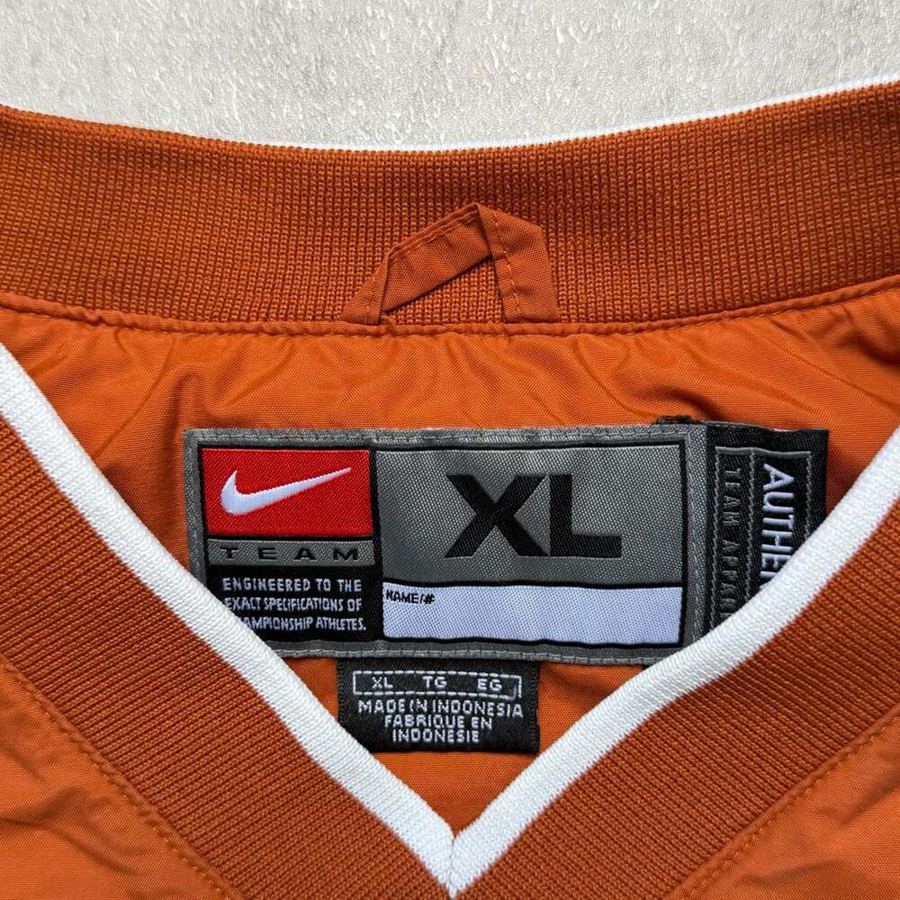 Nike Texas Longhorns Windbreaker Jacket Size XL Orange White Pullover - Picture 4 of 9